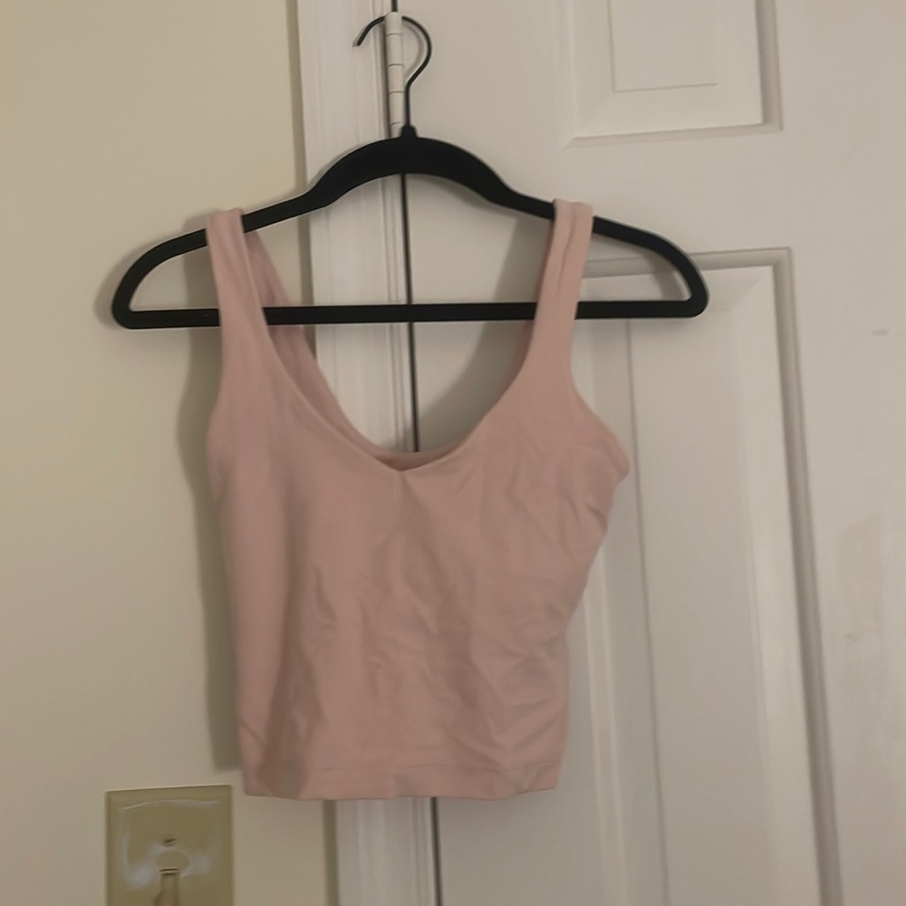 Baby pink Lululemon align tank